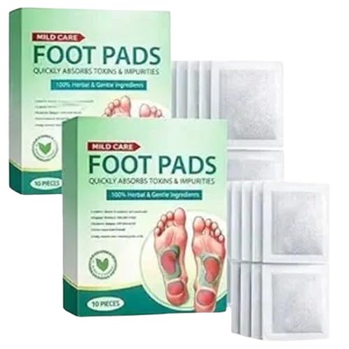 Image of Skylike Foot patch (pack of 2) Herbal And Gentle Ingredient Detox Foot Pads, Natural Ingredients for Sleep Aid, Pain Relief, Toxin Removal with Bamboo Vinegar and Acupoint Micro-Massage Technology