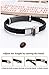 KBNSUIAN Custom Leather Medical Ibuprofen Allergy Awareness Alert Bracelet Personalized Food Allergic Alarm Bangle for Adults Children,Free Engraving