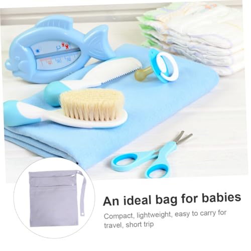 Bolsa de almacenamiento para pañales 2 piezas gris miniatura 2