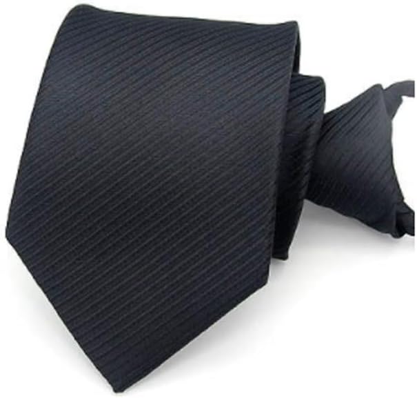 Men Business Zip Tie Polyester Formal Fashion Stripe