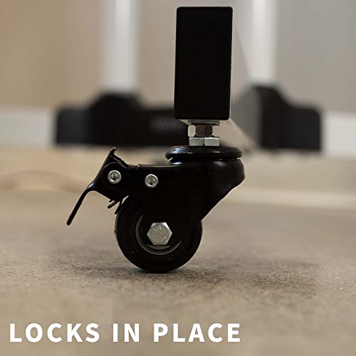 Vivo Mobile Tv Cart For 32 To 83 Inch Screens Up To 110 Lbs, Lcd Led Oled 4K Smart Flat And Curved Panels, Rolling Stand With Laptop Dvd Shelf, Locking Wheels, Max Vesa 600X400, White, Stand-Tv03W #TOP6