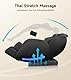 Real Relax massagesessel ganzkörpermassage mit wärmefunktion, Zero Gravity 3D-Robotische Hände SL Track Shiatsu-massagestuhl Liegefunktion und Rückenheizung, Body Scan, Bluetooth, Fußrolle, Schwarz