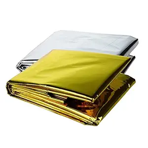 CALANDIS Foldable Outdoor Blanket Shelter First Aid Reflective for Hunting Aureate 160Cmx210Cm