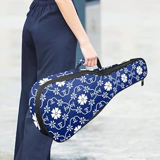 JRHEJTHH Housse imperméable pour ukulélé en tissu Oxford durable et élégant avec sac de rangement Motif floral Bleu et blanc, Multicolore., 25.9x9x3.1in/66x23x8cm, Moderne - Les Beatles, Paul McCartney, John Lennon, RIngo Starr, George Harrison JRHEJTHH Housse imperméable pour ukulélé en tissu Oxford durable et élégant avec sac de rangement Motif floral Bleu et blanc, Multicolore., 25.9x9x3.1in/66x23x8cm, Moderne – Image 6