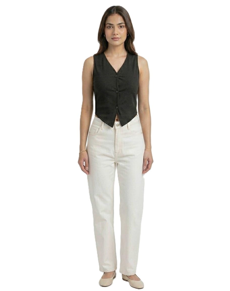 ramaya tee Women's Crop Shirt Cotton Casual Collared Adult-picture-30