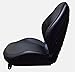 Generic Replacement Seat for Tractors; Kubota B2650, L2501-L3800 and MX4700-MX5100 Series Tractors; Black Sewn Vinyl; 310000BK+901005, SU-310000BK+SU-901005