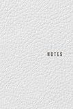  Notebook: Lined Pages, Journal, Diary, Notepad, Note Taking, Writing, Travel, Business, Work, School & More  White Leather Cover Art  Small Size