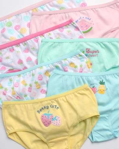 Rene Rofe Girls' Underwear - 7 Pack Soft Breathable Cotton Underwear - Comfort Brief Panties for Girls (S-XL)3