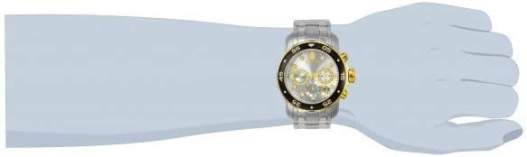 Invicta Men's 80040 Pro Diver Analog Display Swiss Quartz Silver Watch