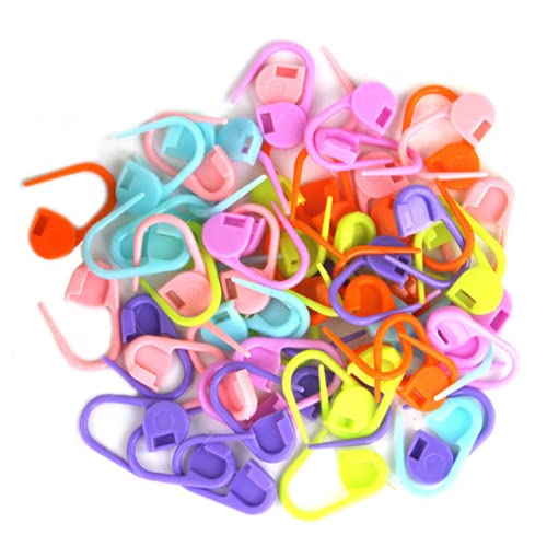 Stitch Markers For Crocheting - 50Pcs Crochet Stitch Markers For Knitting Yarn & Diy Crafts | Lightweight Plastic Crochet Pins With 8 Assorted Colors | Durable And Easy Locking #TOP3
