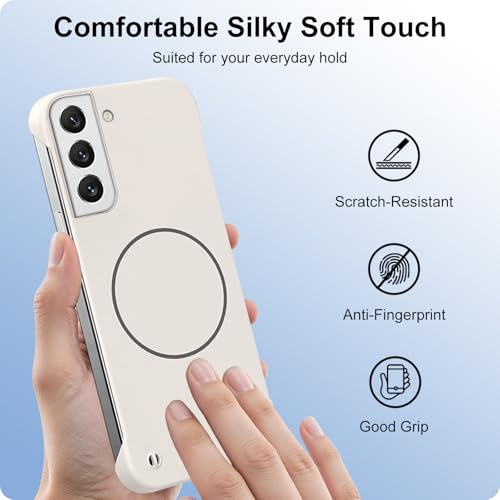 Coque Samsung S22 Plus magnétique blanche pour chargeur à induction