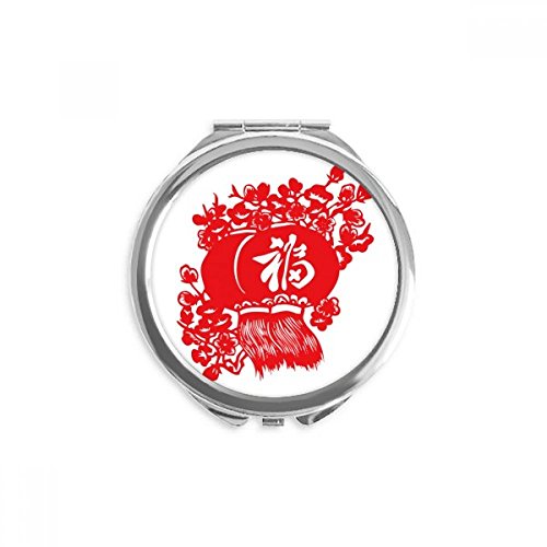 Miroir de poche compact contre les coulures de maquillage nomade
