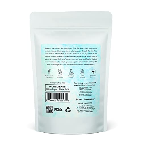 Himalayan Pink Bath Salt With Essential Oils. Post Workout Body Soak. 100% Natural-Muscle Recovery. Soothes Sore Muscles (Jasmine) #TOP5