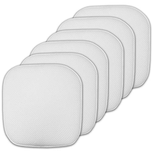 Sweet Home Collection Cushion Memory Foam Chair Pads Honeycomb Nonslip Back Seat Cover