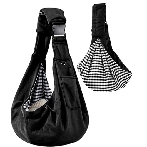 Écharpe pour Animaux De Compagnie – Porte-Chien Mains Libres Réglable | Sac De Transport pour Petits Chiens Et Chats, Sac À Bandoulière Respirant avec Boucle De Sécurité, Ensemble De Sacs De