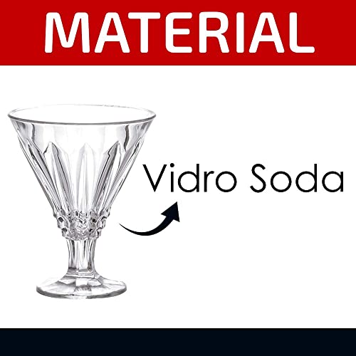 Jogo de taças de vidro Agata 220 ml 06 peças