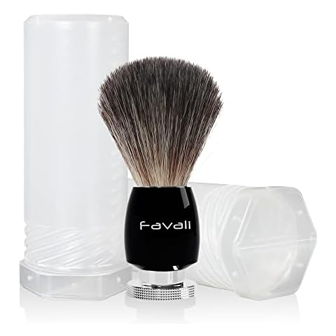 Favali Brocha de Afeitar Vegana con Caja de Regalo de Viaje Cover