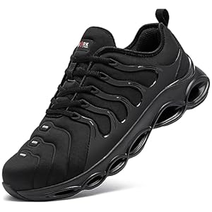 LARNMERN Steel Toe Cap Trainers Men...