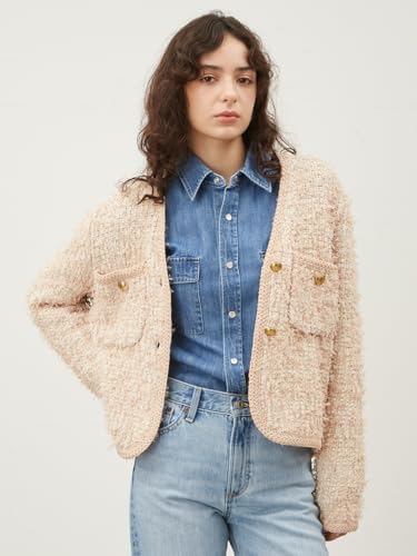 未使用級✨25ss現行 ミラオーウェン ニットツイードショートジャケット ミラオーウェン ニットツイードショートジャケット Mila Owen