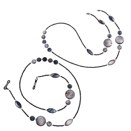 Ipetboom - Ipetboom Chaîne De Lunettes Et Masque Perles Fines Noires Handmade Et Pratique Accessoire Élégant Pour Port Quotidien