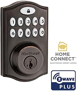Kwikset 99140-024 SmartCode 914 Traditional Smart Lock Keypad Electronic Deadbolt Door Lock