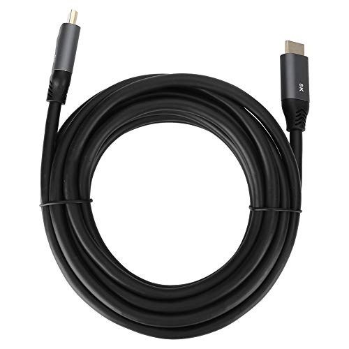 HDMI to HDMI�A�_�v�^�[�P�[�u���A8K 60Hz ����HDMI�P�[�u���i���d�V�[���h���ځj�A48Gbps�ш敝�Ńe���r�E�v���W�F�N�^�[�E���j�^�[�E�p�\�R���ɑΉ��A�f���A���f�B�X�v���C����уI�[�f�B�I���T�|�[�g (�Ӂ[��)