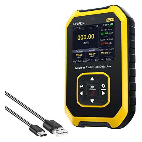 Geiger Counter Nuclear Radiation Detector, Geevorks Beta Gamma X-Ray Tester with Triple Alarm Mode, Radiation Detector Real Time Monitoring Cover