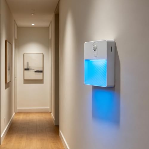 Lámpara de Pared LED para Iluminar Pasillos sin Cables Aplique Magnético con Sensor RGB 2Pcs 7