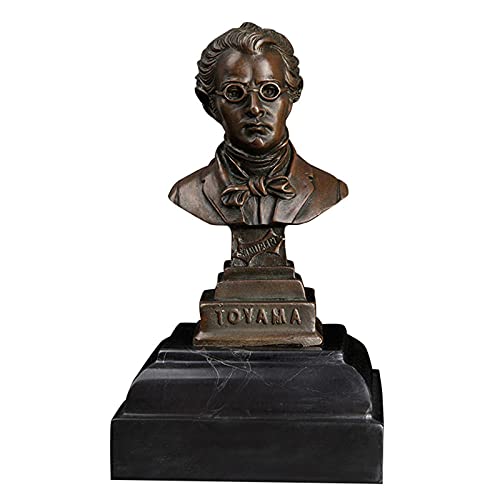 Sculpture en bronze de tête d'homme : art masculin occidental pour décoration raffinée