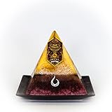 Soul-Terra Leo Zodiac Mystery Crystal Pyramid Candle-Real Crystals, Rings, Amulets and/or Runes Inside-12 Zodiacs-Natural Hemp Wick-75 Hours Burn Time-Candles with Healing Crystals
