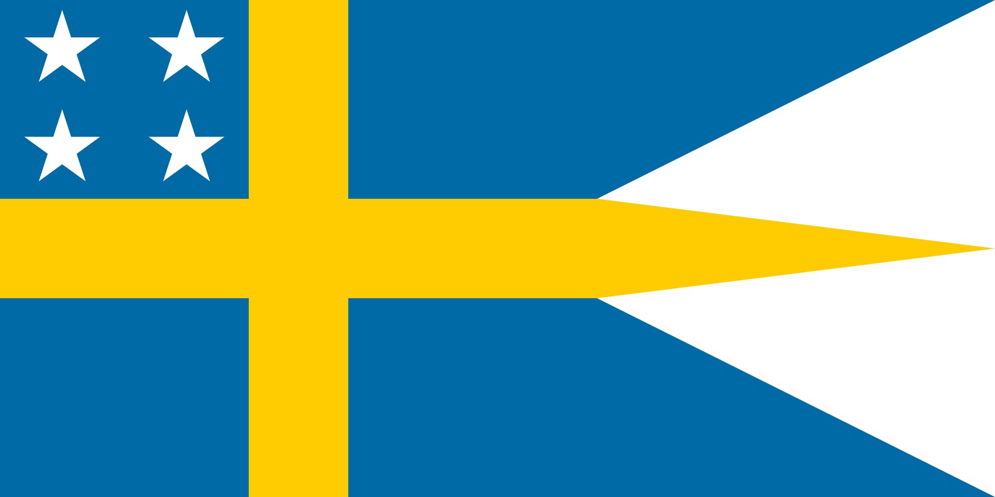 Drapeau de Suède d'amiral XL pavillon de la marine suédoise Amiralsflagga