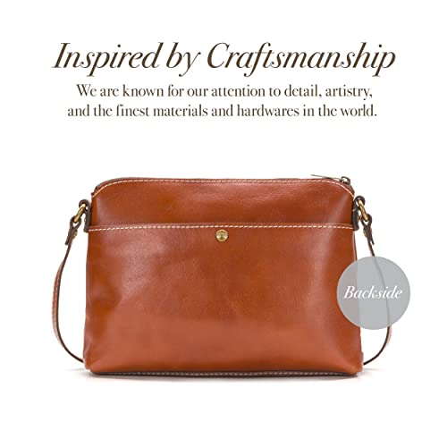 Patricia Nash | Avellino Leather Crossbody Bag | Women's Crossbody Purse | Leather Crossbody, Tan #TOP3