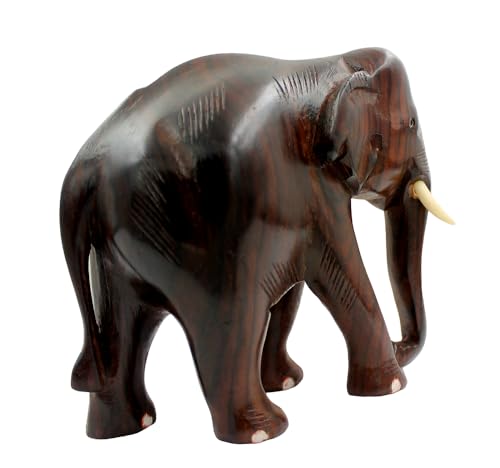 Image of ELEPHANT - WOODEN SHOWPIECE - ROSEWOOD (HANDMADE) (5 INCH)