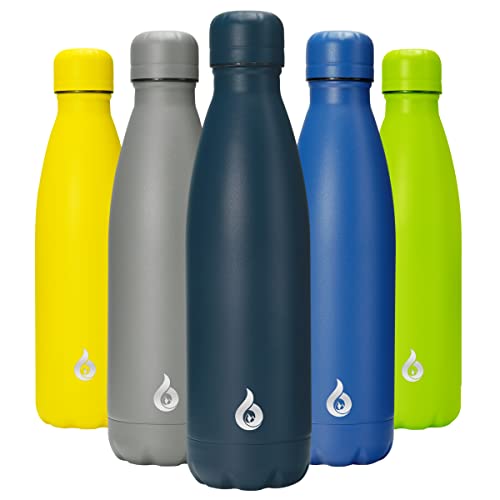 Image of BJPKPK Insulated Water Bottle 17oz Stainless Steel Water Thermal,Navy Blue