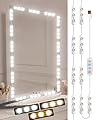 DLOMT Vanity Lights for Mirror LED Makeup Light Strip with 3 Color Temperature Lighting Modes and Dimmable Stick on Vanity Bathroom Mirror,Ultra Bright (Mirror Not Included)
