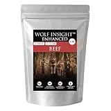 【獣医師推奨】ウルフインサイト ドッグフード エンハンスト 小粒 ビーフ 小型犬用 スーパーフード配合 グルテンフリー グレインフリー 動物性原材料65% 低温低圧製造 腸内サポート 関節サポート 完全無添加 (1kg) image