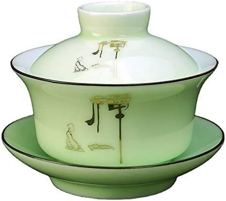 Gaiwan, Filiżanki Miski Miseczki Zakryte Filiżanka Specjalna Ceramiczna Pojedyncza Herbata Biała Porcelana Zestaw Kungfu Jingdezhen Niebieski i Mały z Pokrywą Ręcznie Spodek