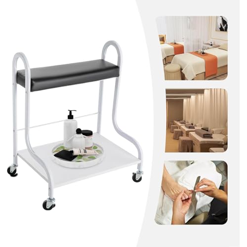 Carrito portatil para spa de pies con ruedas y estante miniatura 2