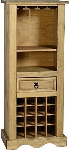 Pine Wine Rack Solid Mexican Pine Shelving Storage Cabinet Corona