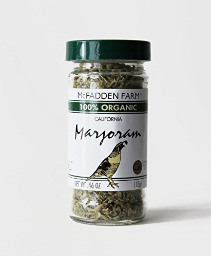 Mcfadden Farm Organic Marjoram, Dried Herb, Grown And Packed In The U.s.a, 0.46 Oz. In Glass Jar #TOP10