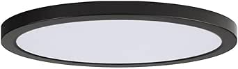 Maxim Lighting 57698WTBK Chip - 32W 1 LED Round Flush Mount-1 Inches Tall and 16 Inches Wide, Finish Color: Black