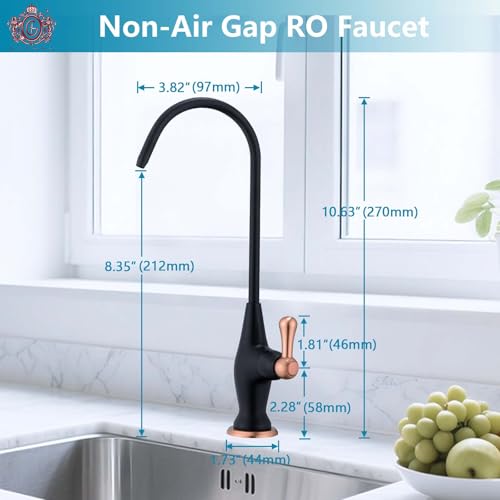 Image of Sink Drinking Water Faucet,Stainless Steel Sink Water Filter System, Suitable for Most Reverse Osmosis or Water Filtration Systems, Reverse Osmosis Faucet for Kitchen Bar