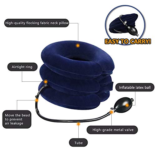 image for S Cervical Neck Traction Device for Instant Neck Pain Relief - Inflata