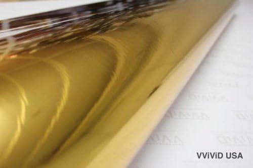 Miniatura 6 de Vinilo espejado cromado, dorado, para auto, calcomanía autoadhesiva