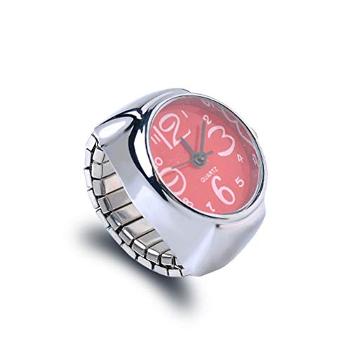 Relógio de Bolso de Silicone 2pcs relógios de quartzo de desgaste de dedo Relógios de anel criativos