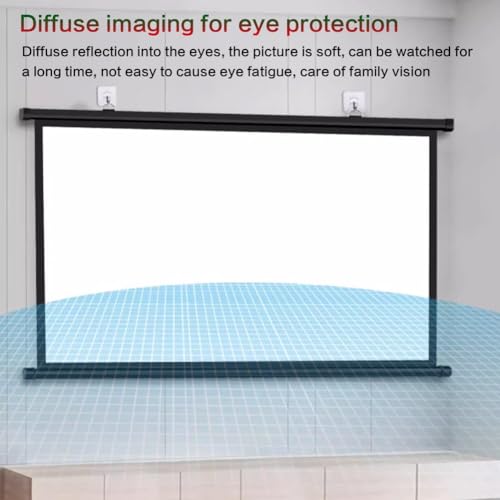 Pantalla Manual de Proyector 72" 16:9 LLJMA miniatura 5