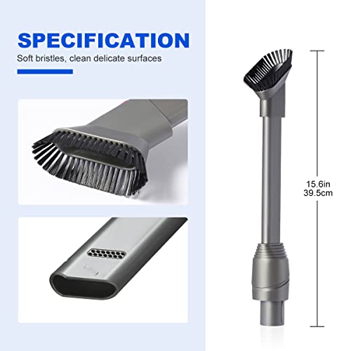 Lanmu Crevice Tool Compatible With Dyson V15 V12 V11 V10 V8 V7 Absolute Animal Motorhead Cyclone Outsize Vacuum Cleaner, 360 Degree Rotation Combination Tool Dust Brush Attachment #TOP2