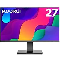 KOORUI Monitor 27 Pollici, Schermo PC Full HD(1920x1080), IPS, 75Hz, 5ms, VGA, HDMI, 99% sRGB...