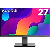 KOORUI Monitor 27 Zoll, Full HD Rahmenlos Bildschirm 16:9 IPS-Panel (75Hz, 5ms, Eye-Care, 1920 x ...
