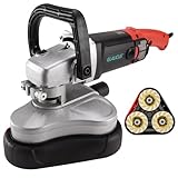 GLAUCUS® 4” 4-Inch Three-Axis Grinder Concrete Surface Grinder，Floor, wall, ceiling sanding (Red)